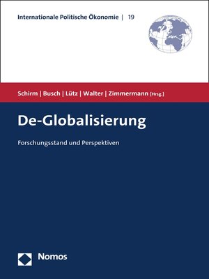 cover image of De-Globalisierung